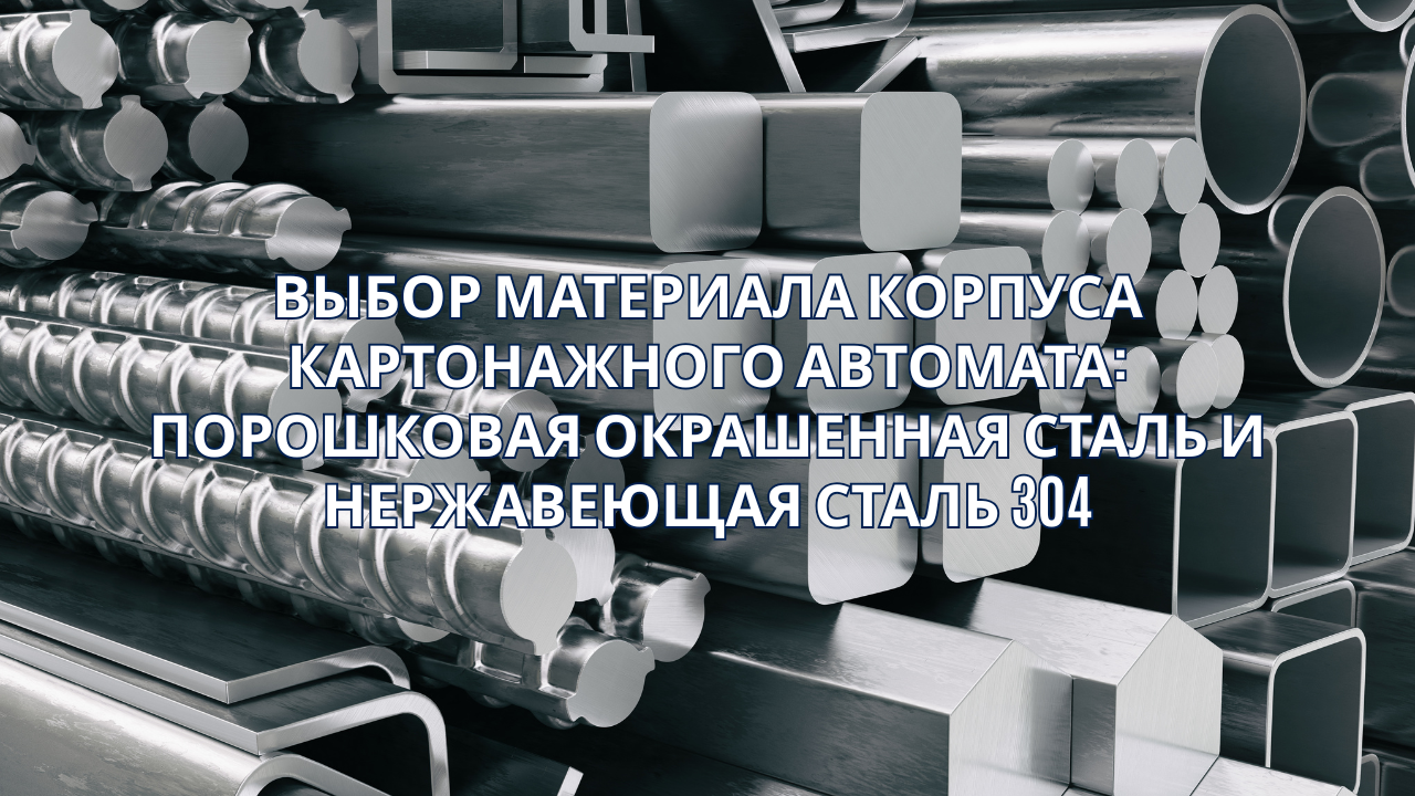 Выбор материала корпуса картонажного автомата: порошковая окрашенная сталь и нержавеющая сталь 304