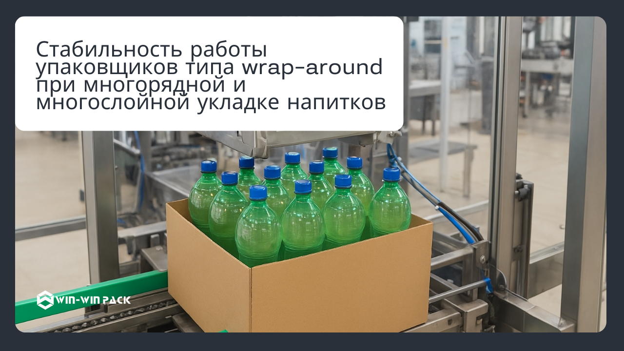 Стабильность работы упаковщиков типа wrap-around при многорядной и многослойной укладке напитков