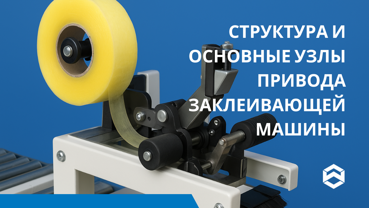 Структура и основные узлы привода заклеивающей машины