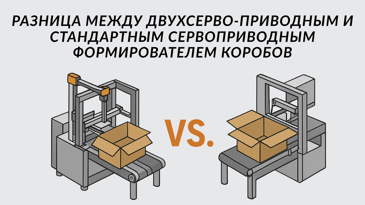 Разница между двухсерво-приводным и стандартным сервоприводным формирователем коробов