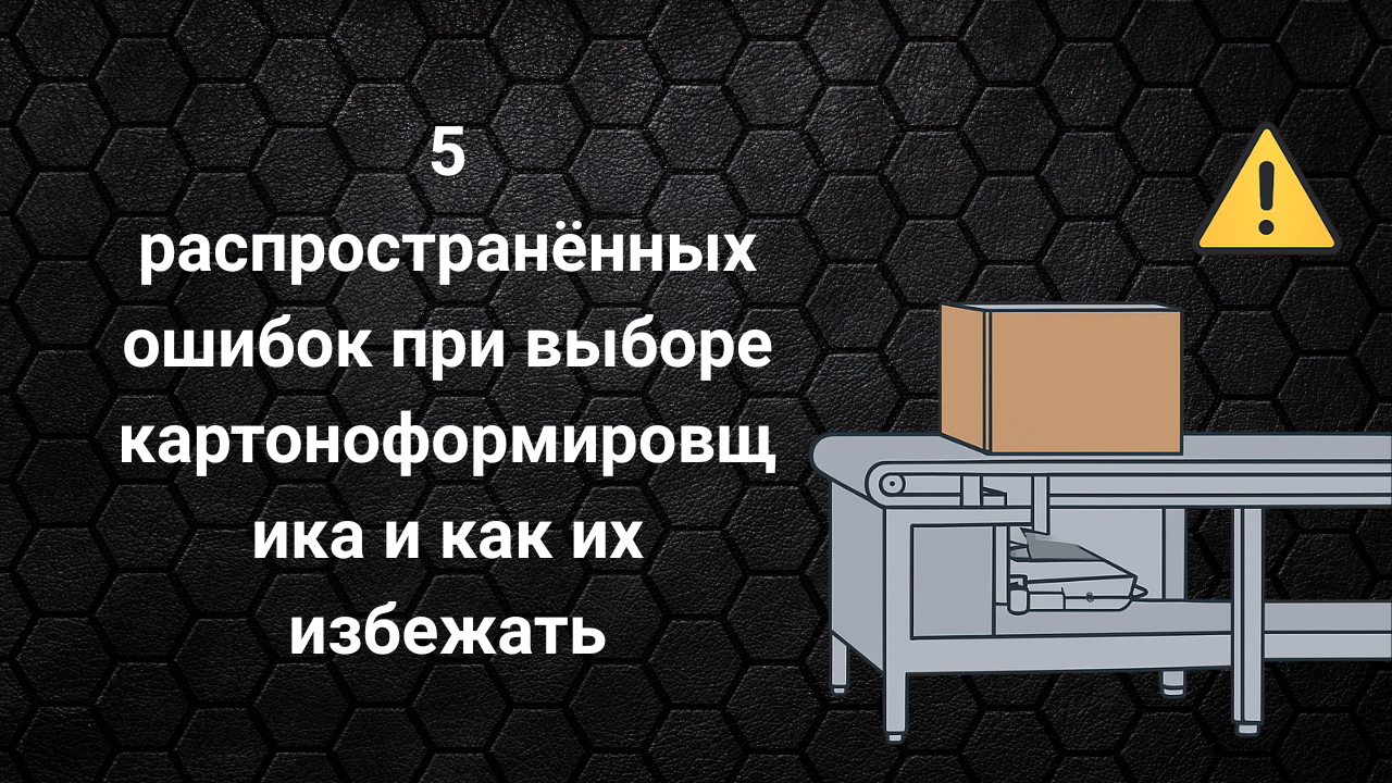5 распространённых ошибок при выборе картоноформировщика и как их избежать
