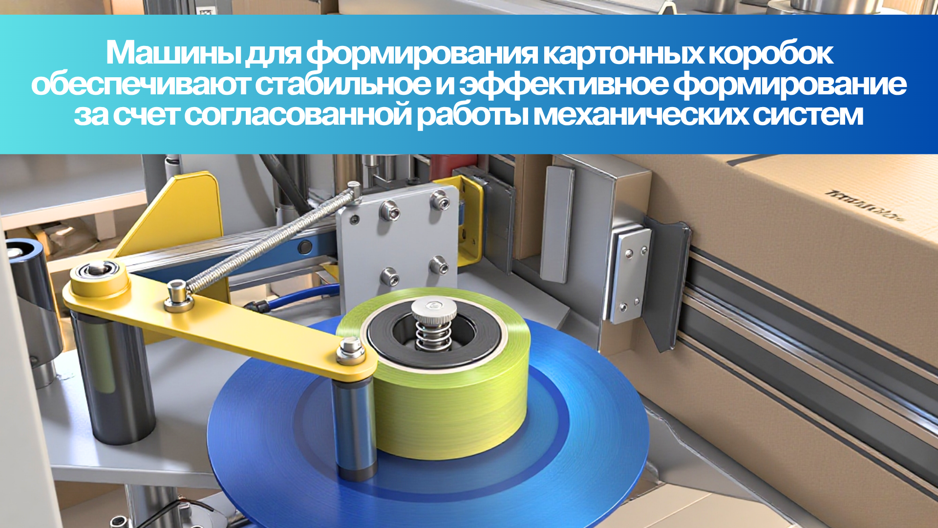 Машины для формирования картонных коробок обеспечивают стабильное и эффективное формирование за счет согласованной работы механических систем