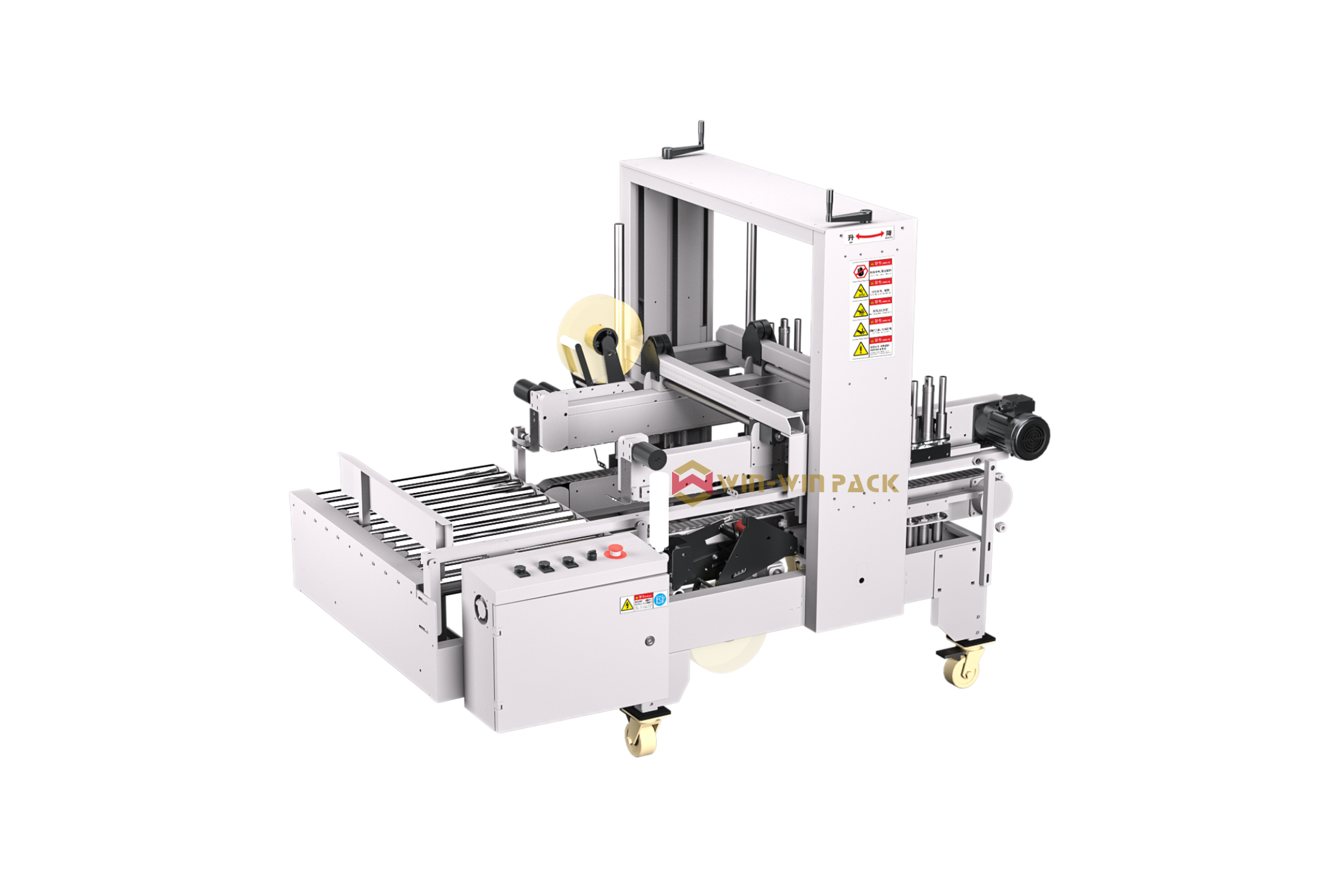 Полуавтоматическая машина для заклейки углов и боков коробов 