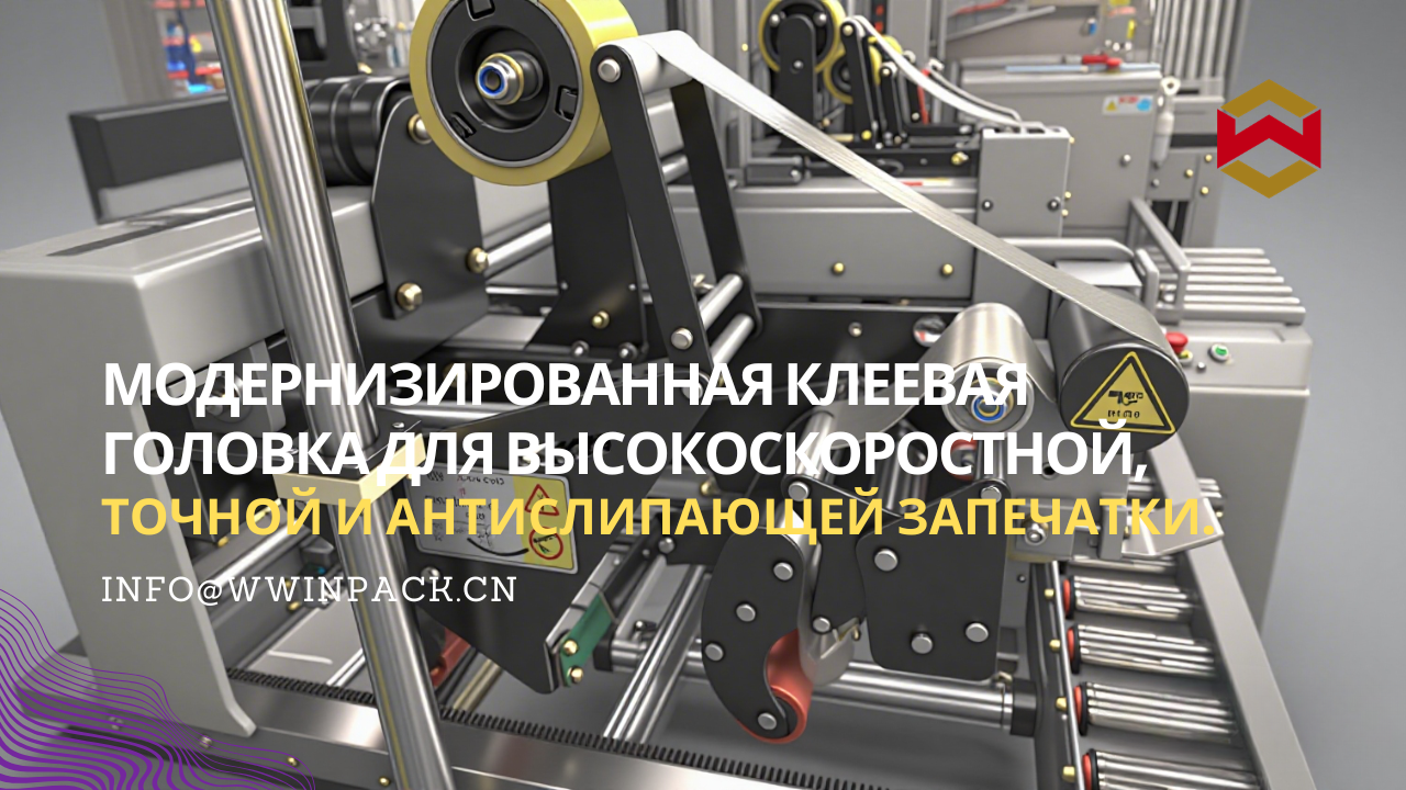 WWP-950G Полуавтоматическая угловая машина для заклейки коробок – модернизированная клеевая головка для высокоскоростной, точной и антислипающей запечатки.