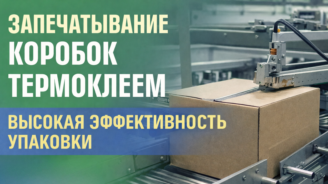 Как запечатывание картонных коробок термоклеем повышает эффективность упаковки?