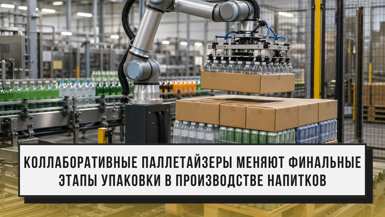 Коллаборативные паллетайзеры меняют финальные этапы упаковки в производстве напитков